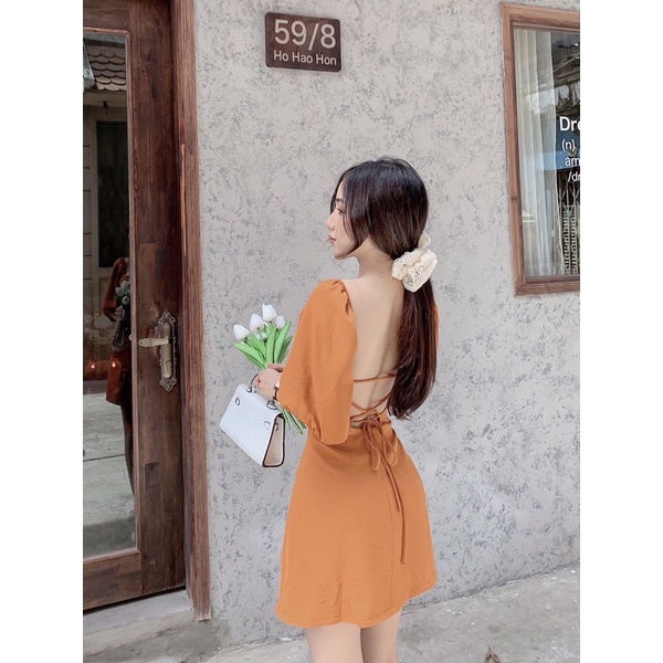 Đầm Babydoll Đan Lưng Yoona