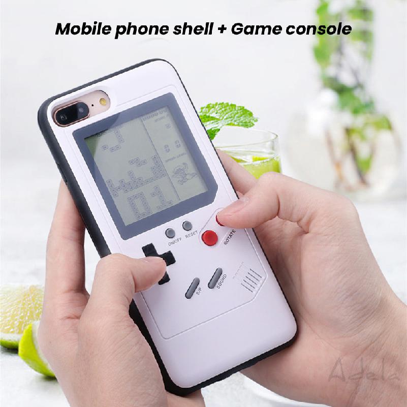 Retro GB Gameboy Phone Cases For iPhone 6 6s 7 8 Plus Soft TPU Can Play Blokus Game Console Cover For iPhone XS X XR Max