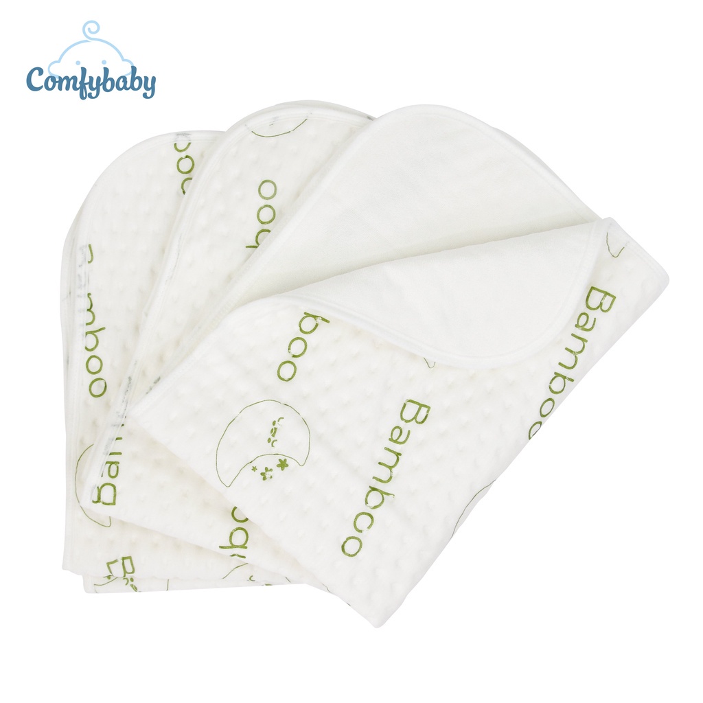 Tấm lót chống thấm thay tã cho bé 4 lớp vải sợi tre Bamboo cao cấp Comfybaby tự nhiên, kháng khuẩn, thoáng khí PAD1