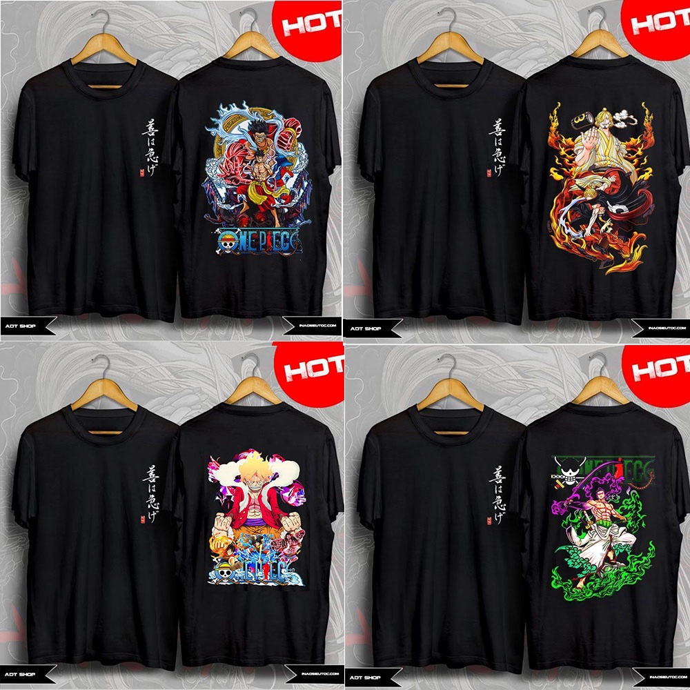 Top 8 Áo thun One Piece Luffy Gear 5 Mũ Rơm Sanji Ace Zoro / Áo phông Đảo Hải Tặc 3D cực chất