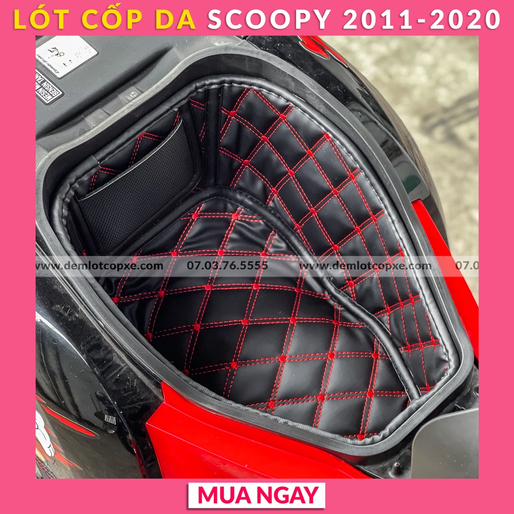 Lót Cốp Cách Nhiệt Xe SCOOPY 2011-2020 - Có Túi Giấy Tờ - Bảo Hành 1 Năm ( Đường May, Lỗi Do Sản Xuất)