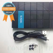 Hộp đựng ổ cứng HDD BOX 2.5inch SSK SHE 080- Hàng Chính Hãng 100%, Full Box