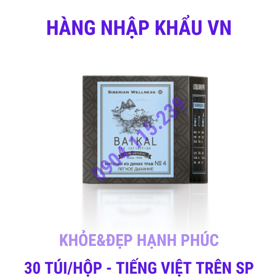 Trà thảo mộc Siberian Baikal tea collection Herbal tea N4 - 30 gói
