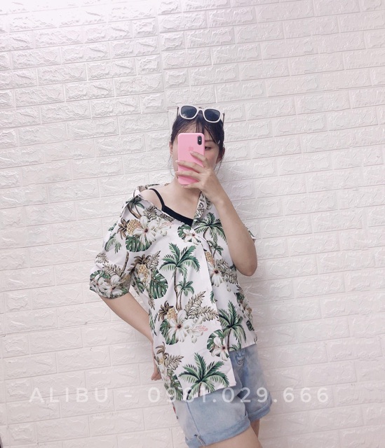 Áo sơ mi đi biển, bộ đồ đôi hoa quả hoạ tiết nam nữ quan ao hawaii Kate Thái - ALIBU | BigBuy360 - bigbuy360.vn