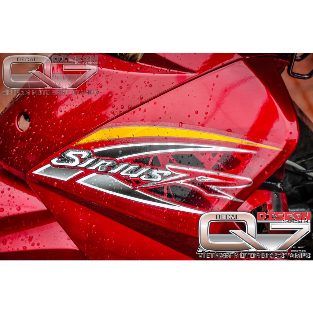 Tem Rời Sirius 110 Đỏ Đen