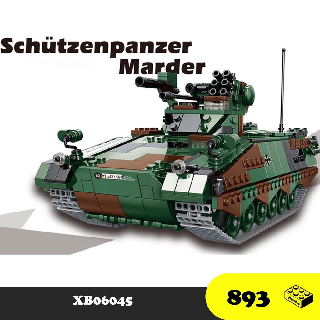 Đồ chơi Lắp ráp Xe Tăng Đức Schützenpanzer Marder - Xing Bao XB06051 German Tank - Xếp hình thông minh