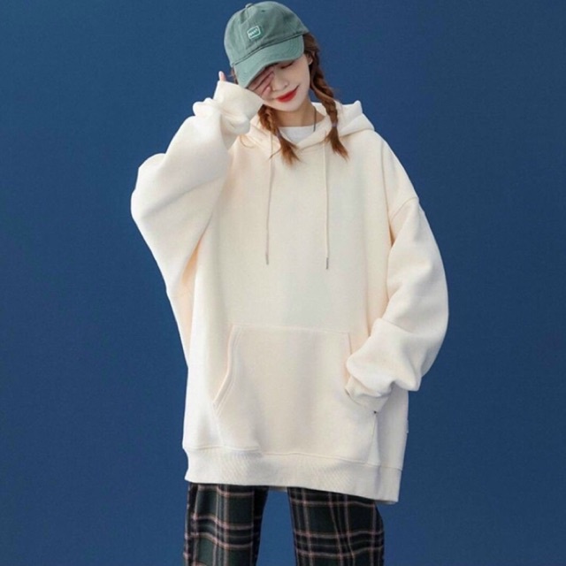 Áo khoác hoodie nón nỉ ngoại dày dặn full màu