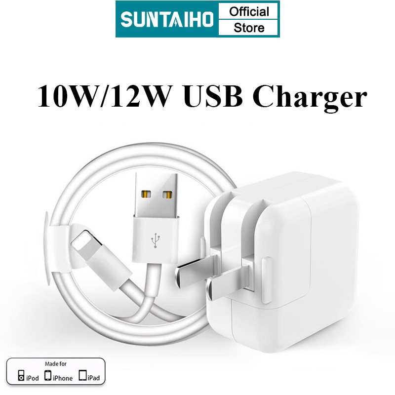 Bộ Sạc SUNTAIHO 12W Mmini Giao Diện Lightning Chuyên Dụng Cho iPhone 12 Pro Max 12