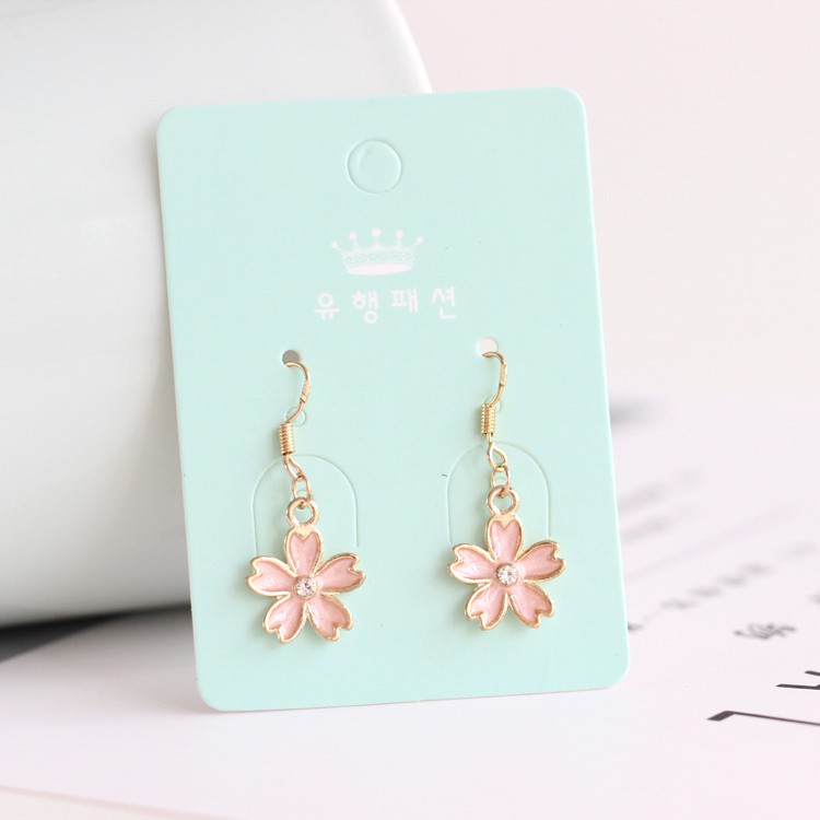 Bông tai hoa anh đào dài/ngắn Hàn Quốc nữ tính