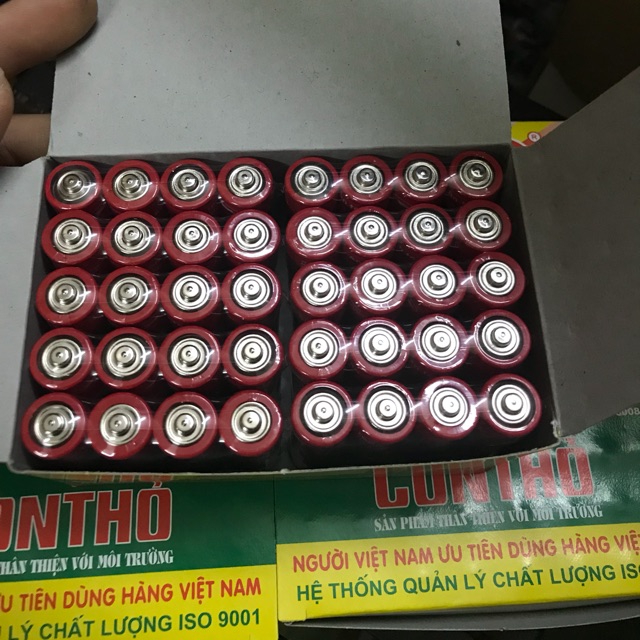 Pin con thỏ 1,5v nguyên hộp 40 viên