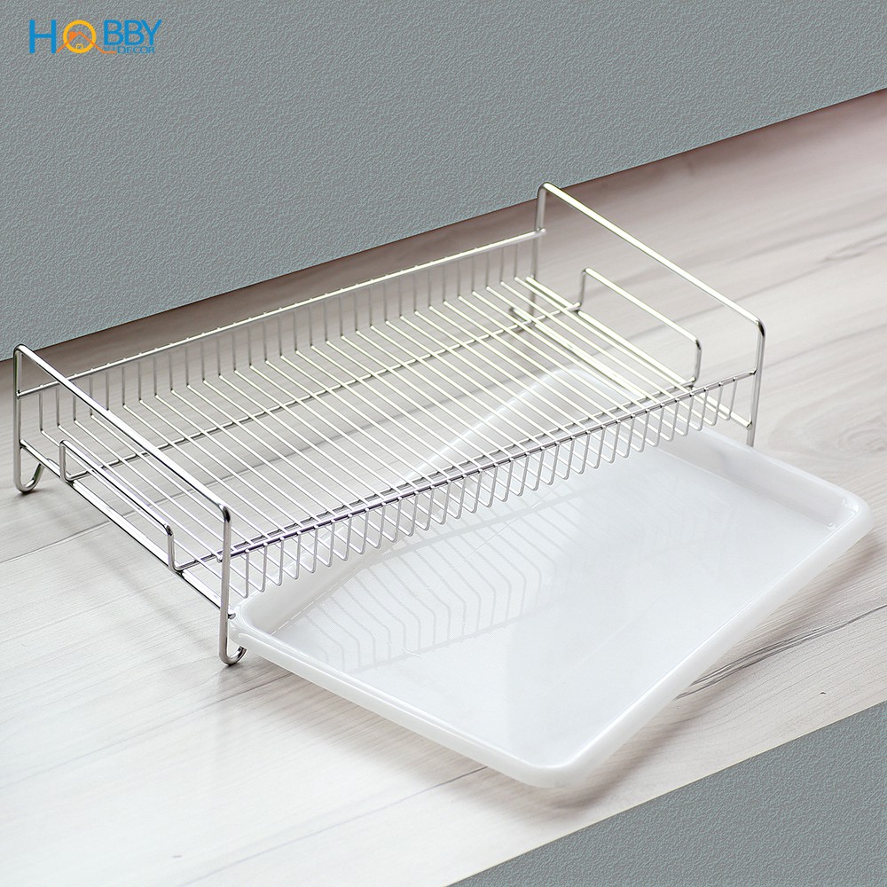 Kệ úp chén ly HOBBY Home Decor KUL41 Inox 304 kèm khay hứng nước không rỉ sét - ngang 41cm | BigBuy360 - bigbuy360.vn