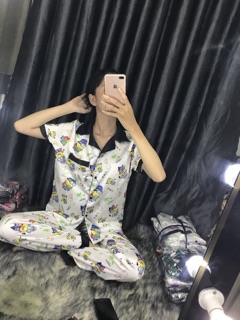 Đồ bộ ngủ lụa satin