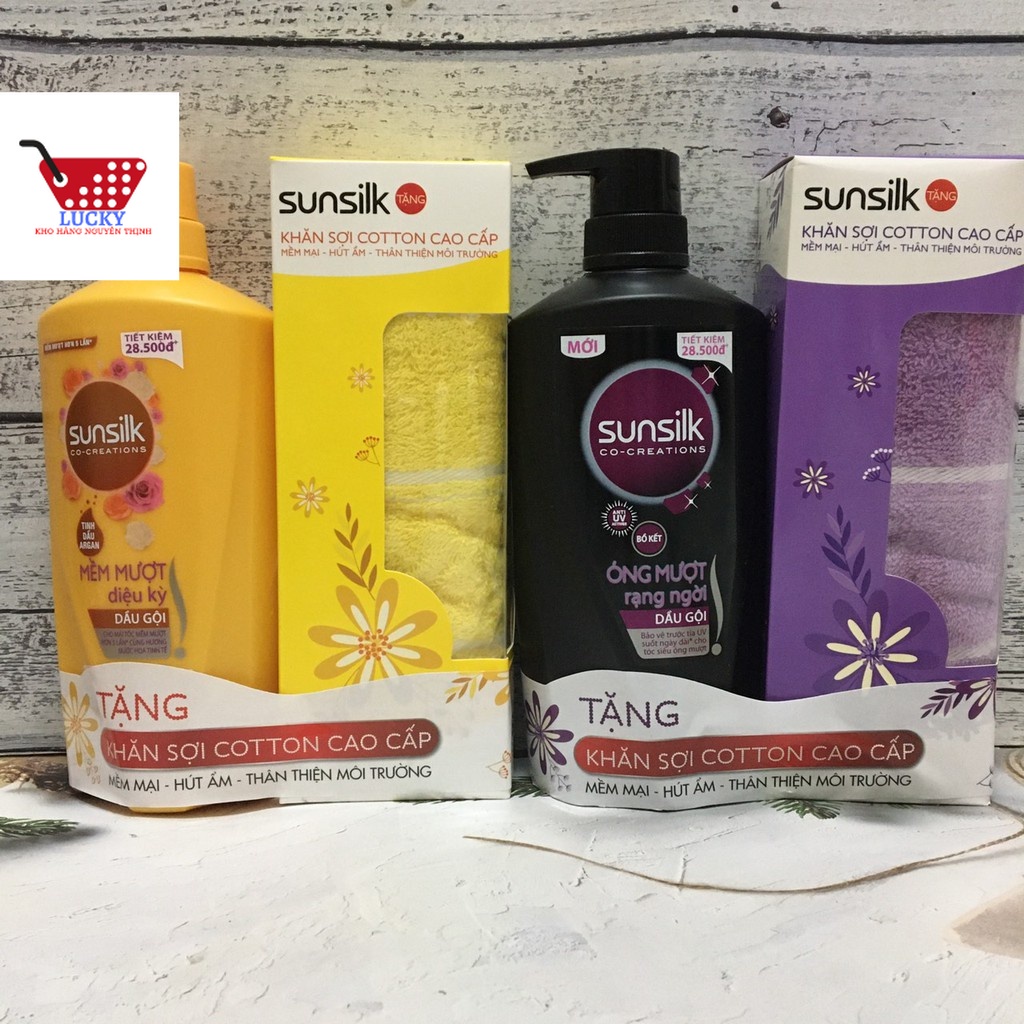 Bộ Đôi Dầu Gội Đầu Sunsilk 650g + Dầu xả Sunsilk 140g