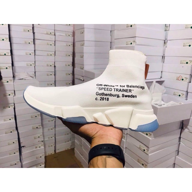 balenciaga speed trainer x off white