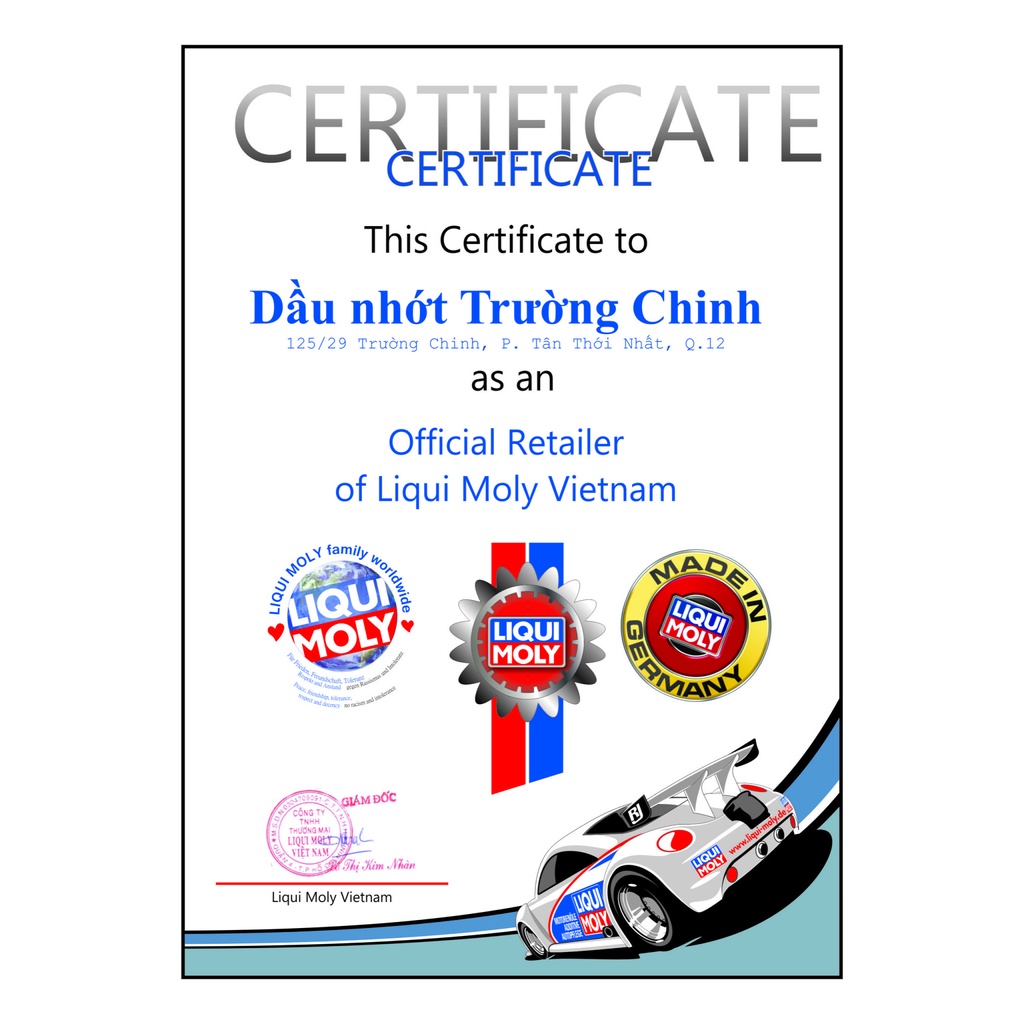 Thùng 6 bình Nhớt Liqui Moly10W40 Street dành cho xe số, tay côn