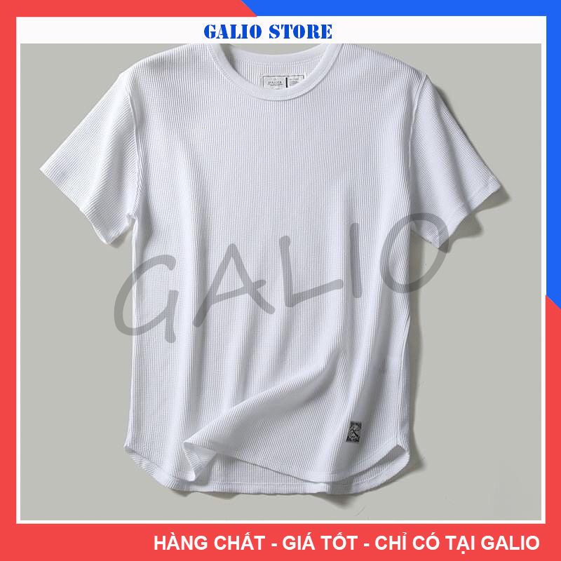 Áo phông ngắn tay, Áo thun nam xốp cổ tròn thoáng mát mặc hè cực đẹp - GALIO