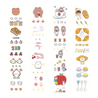 Miếng dán sticker dáng dài, hình lớn, kiểu dáng dễ thương