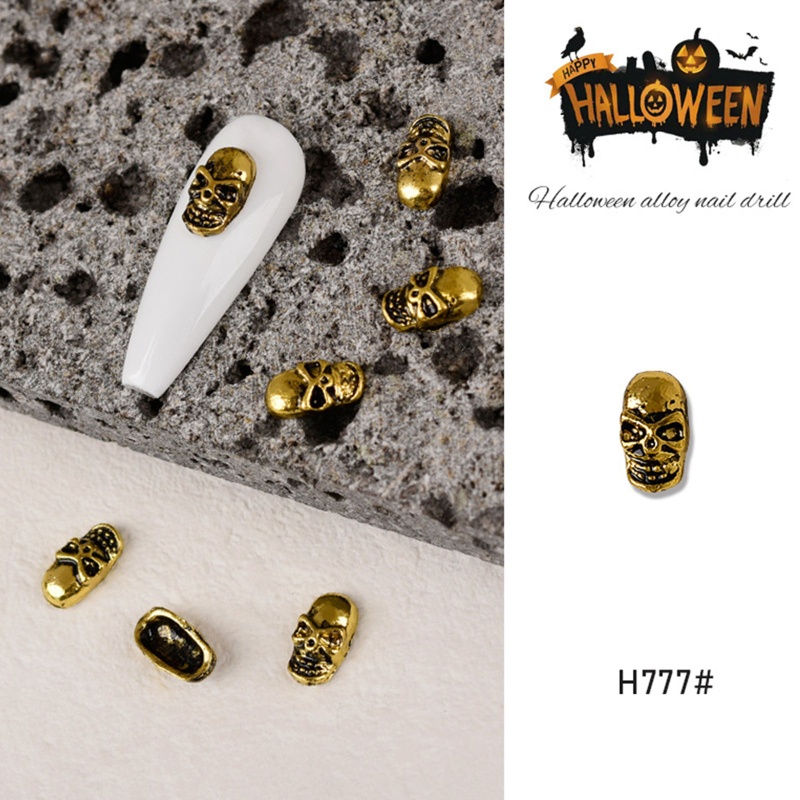 Set 60 Phụ Kiện Trang Trí Móng Tay Nghệ Thuật Họa Tiết Halloween Charms