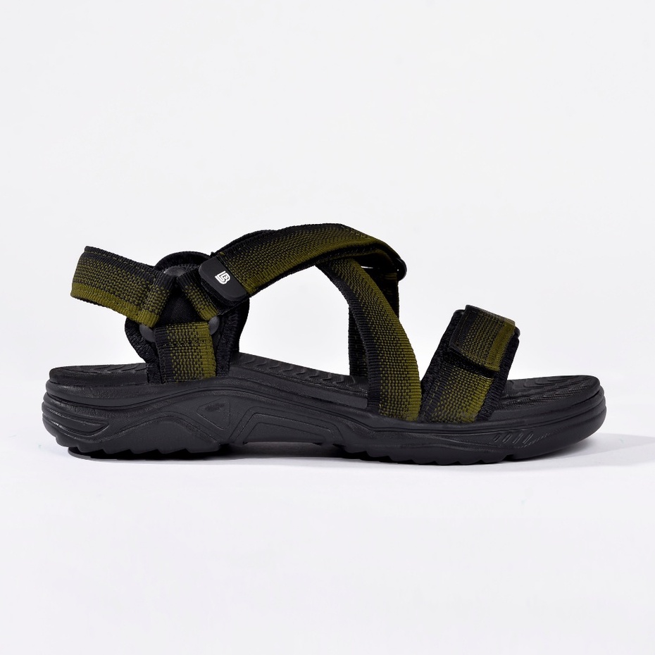 Giày Sandal Nam The Bily 02 Quai Chéo Đôi - Xanh Thổ Cẩm