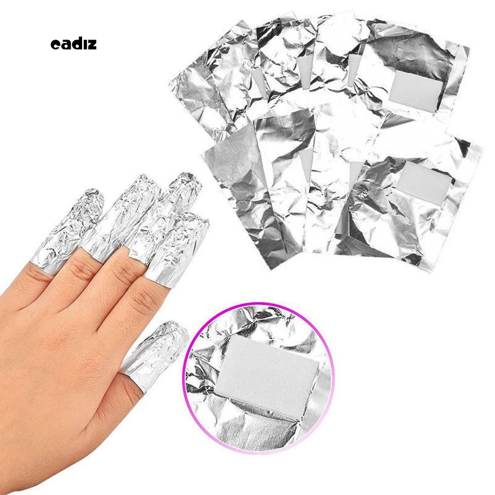 [Hàng mới về] 100 miếng giấy bạc bọc móng tay