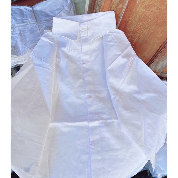 Áo sơ mi tay lỡ 1 túi