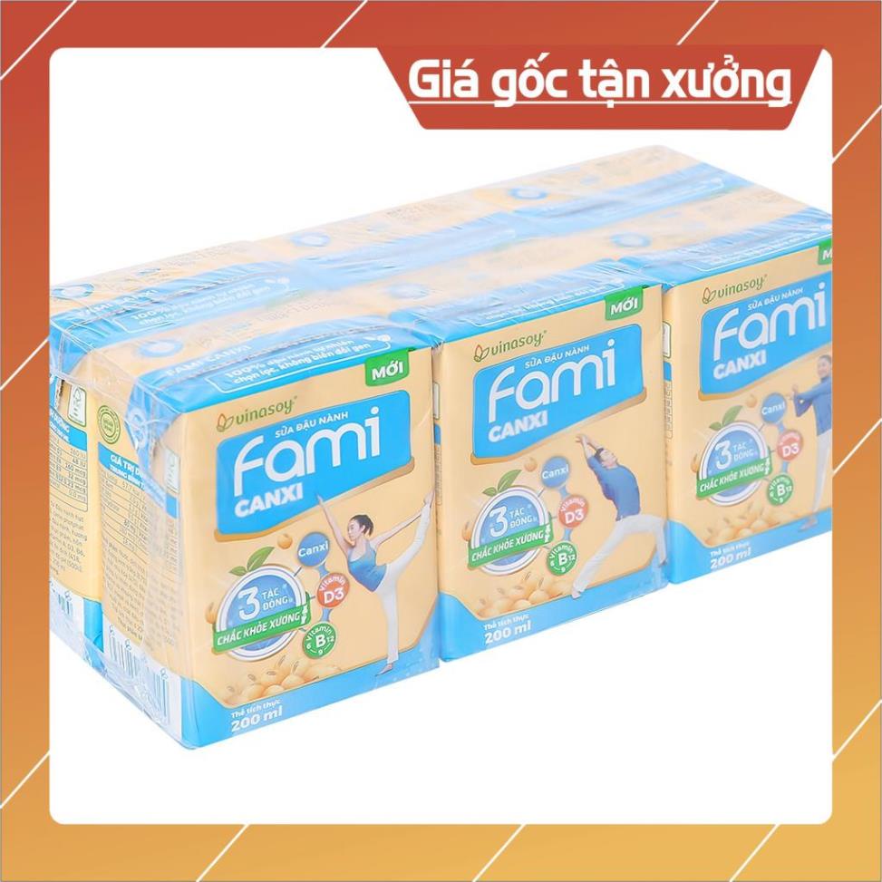 [ICLN9 giảm 5K cho đơn hàng 50k]  Thùng sữa Hộp FAMI CANXI 36h/TH