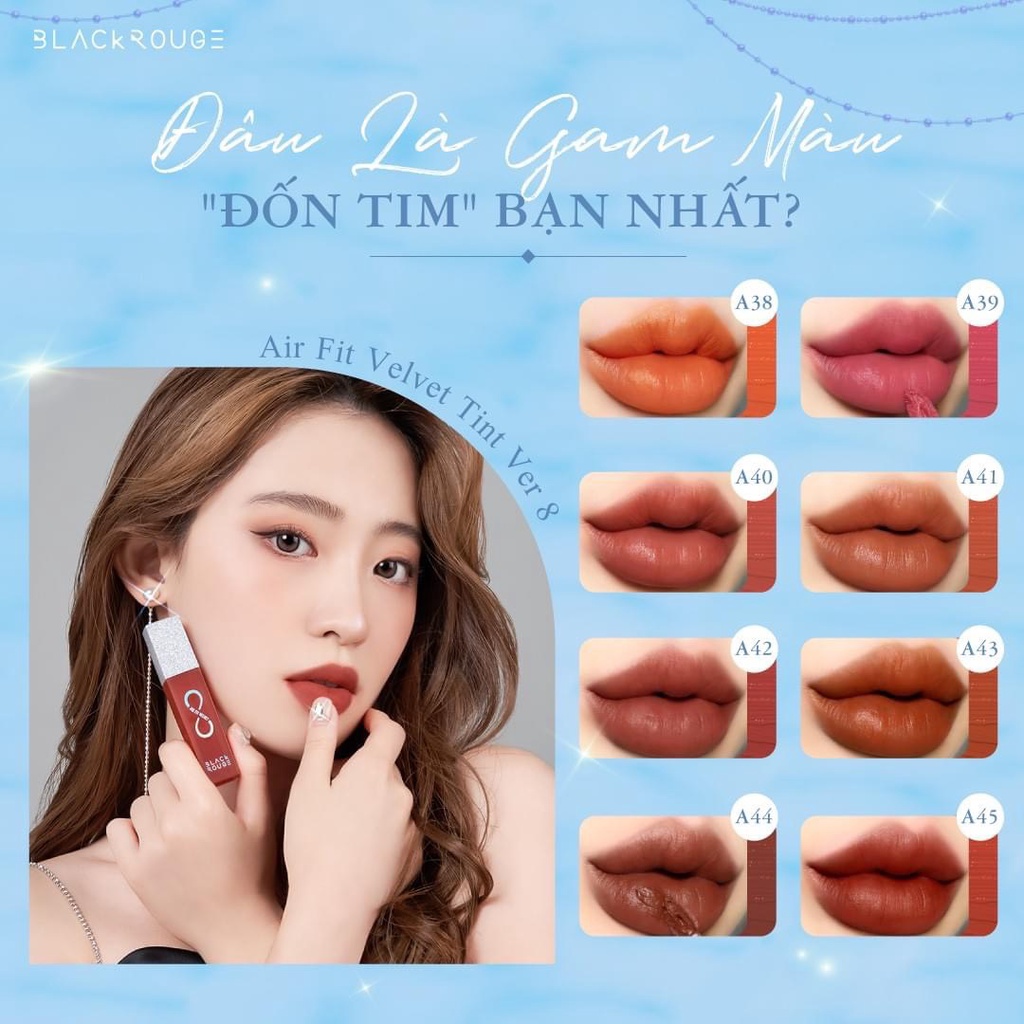 [Mã COSDAY giảm 8% đơn 150K] Son Black Rouge Air Fit Velvet A06/A12/A15/A31/A33/BIA12/BIA2/BIA25