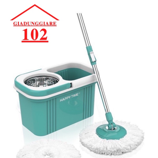 Bộ lau nhà xoay 360 độ Happy Time KH-CL330S lau nhà siêu sạch
