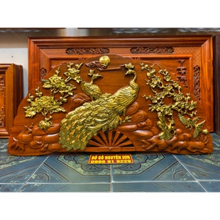 Tranh quạt gỗ phu thê
