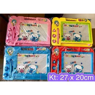 Bảng nam châm tự xoá KT: 27x20cm tặng bút