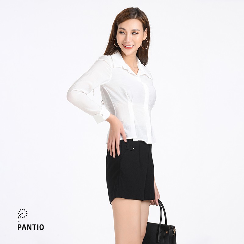 Quần short nữ chất liệu Thô, dáng suông FQN5237 - PANTIO