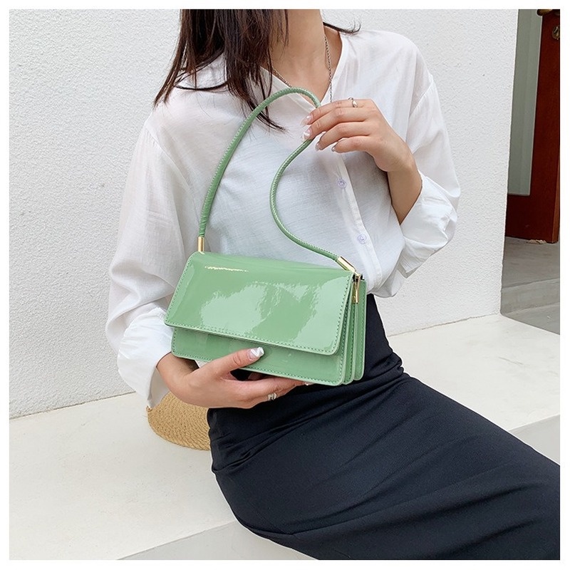 Túi đeo dưới cánh tay Hình Vuông Cỡ Nhỏ Màu Trơn Mẫu Mới 2022 NB00406