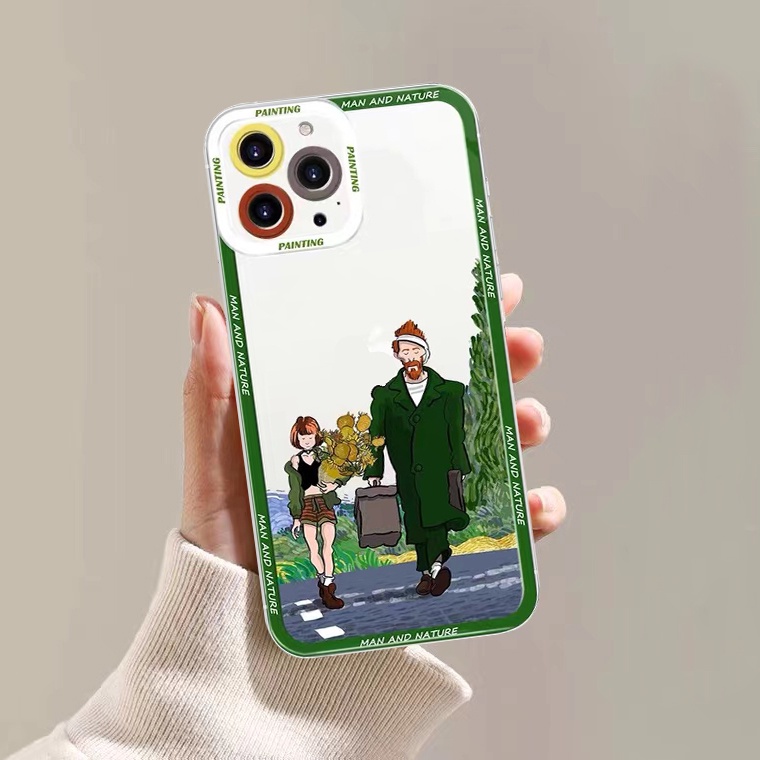 Mới Ốp Điện Thoại TPU Silicon Mềm Trong Suốt In Họa Tiết Thời Trang Dành Cho iPhone 11 13 12 Pro MAX XR X XS MAX 7 8 Plus 6 6s Plus