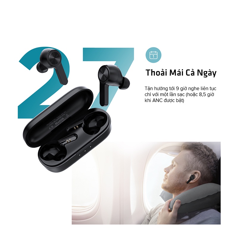 Tai Nghe Bluetooth Cảm Ứng B Y TWS T19, Âm Thanh Nổi Chất Lượng Cao, Hàng Chính Hãng, Bảo Hành 12 tháng