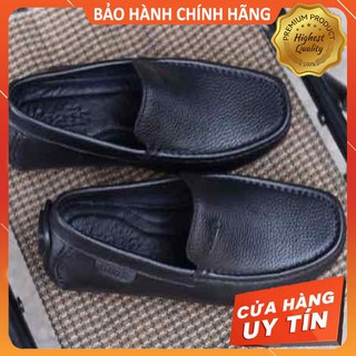 GIÀY LƯỜI DA BÒ THÁI LAN ĐEN NHẬP KHẨU FULLBOX 2020