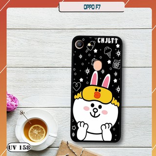 Ốp lưng nhám Oppo F7- in hình