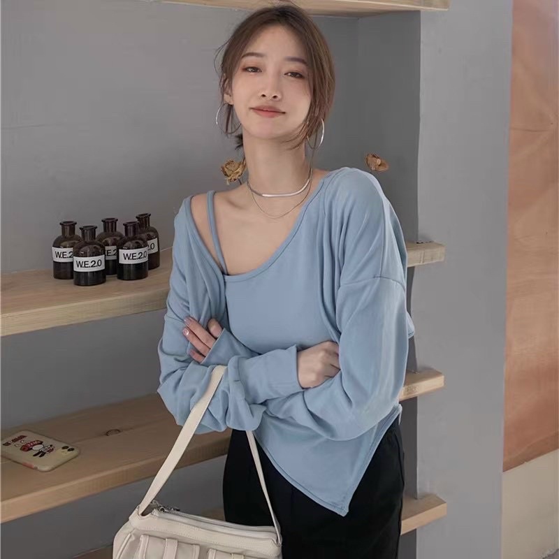 SET ÁO LỆCH VAI KÈM KHOÁC