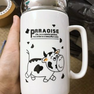 ***Cốc nắp sứ giữ nhiệt***