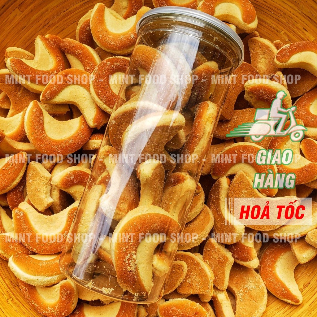 Bánh Liềm Sữa Lon 300Gram (Bánh Quy Bơ Sữa)