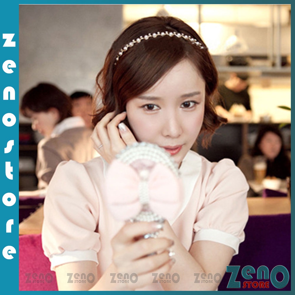 Bờm tóc xoắn đính ngọc, băng đô cài tóc nữ tính PT22