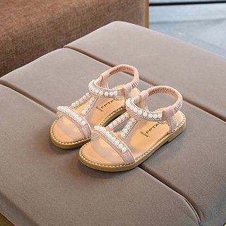 Sandal bé gái size 21-30 cổ chun đính hạt