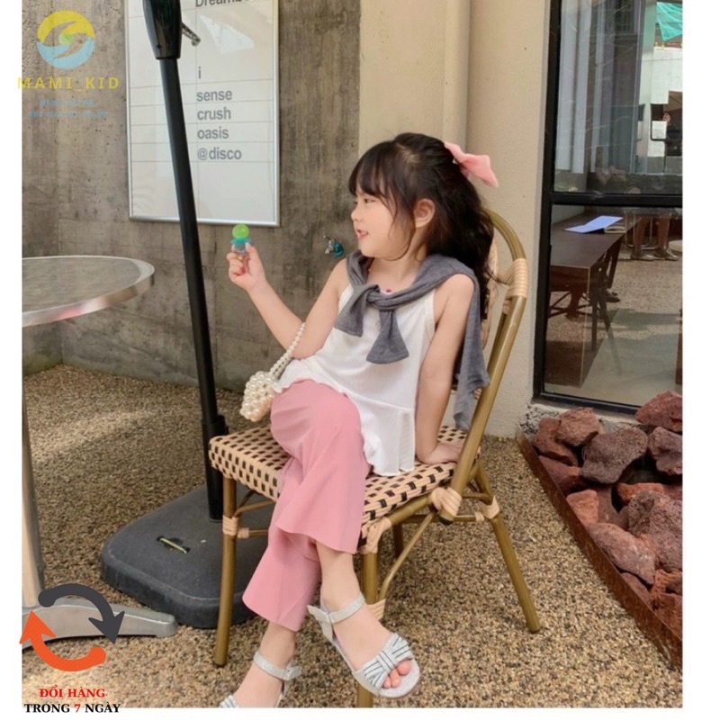 Quần dài ống rộng thời trang cho bé gái12-20kg