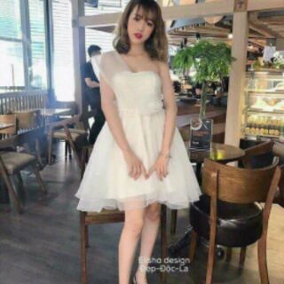 ĐẦM XÒE MỘT VAI NƠ EO