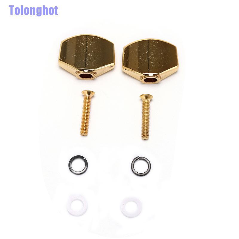 Tolonghot> 2Pcs Guitar Tuning Machine Heads Knob Metal Buttons Machine Tuner Knobs