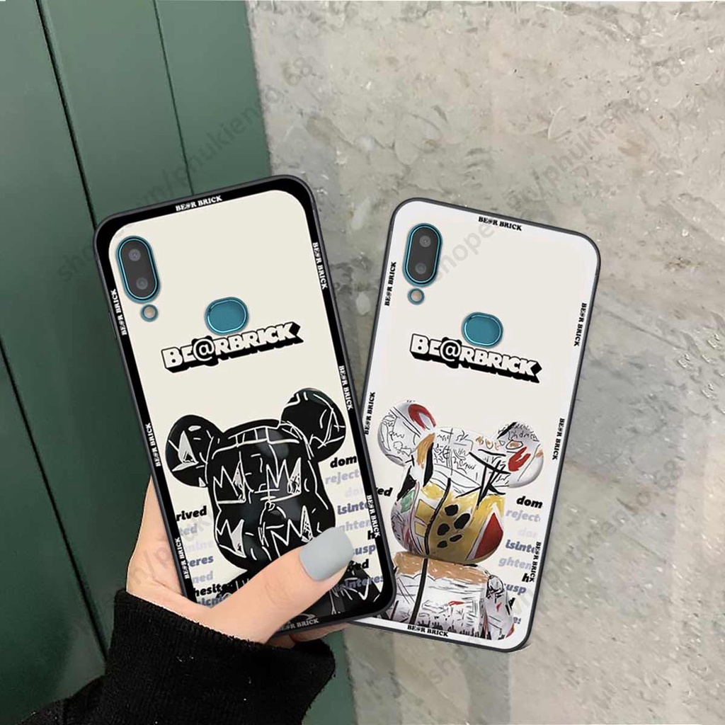 Ốp lưng điện thoại Samsung A10s elegant, gấu be@rbrick cao cấp, vỏ ốp rẻ đẹp