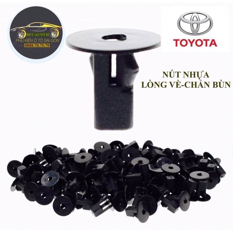 5 nút nhựa Lòng vè bánh xe, chắn bùn ô tô Toyota