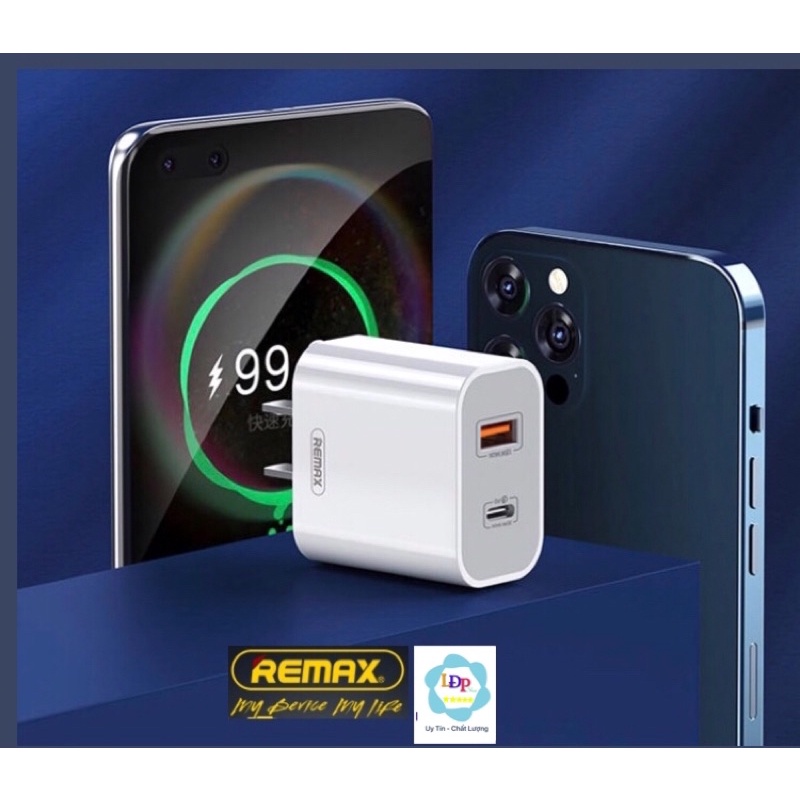 Bộ củ cáp sạc nhanh Remax RP-68 chuẩn Lightning