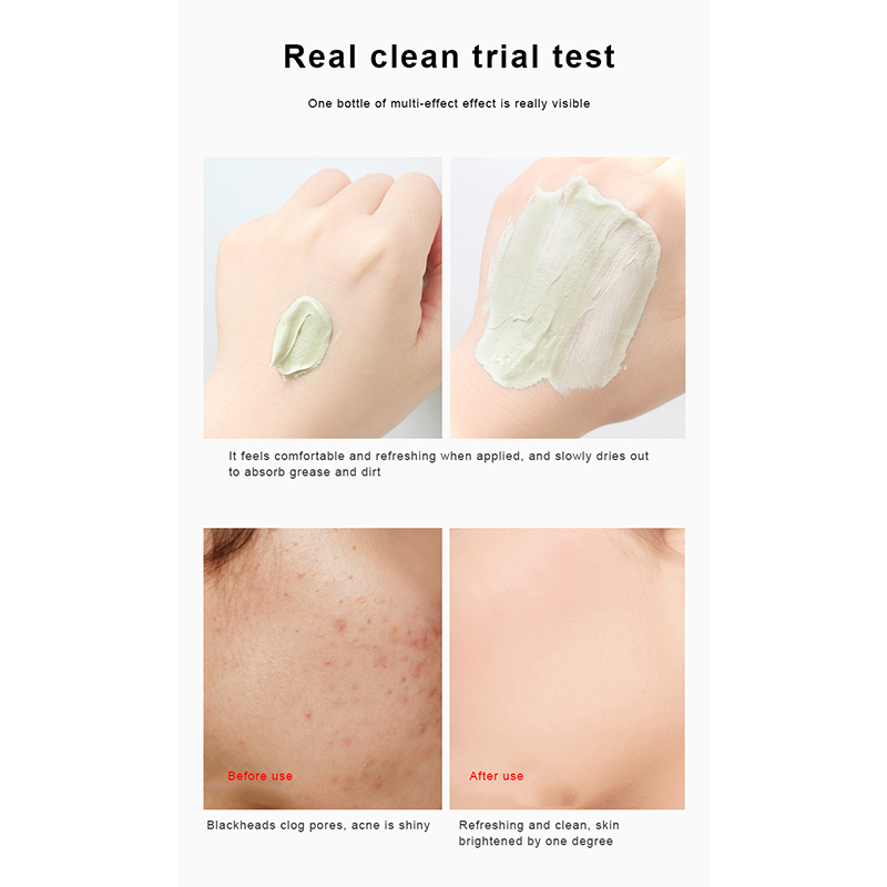 [rofreeVN]Deep Clean Green Tea Clay Mask Face Mask for Ance Skin Purifying Remove