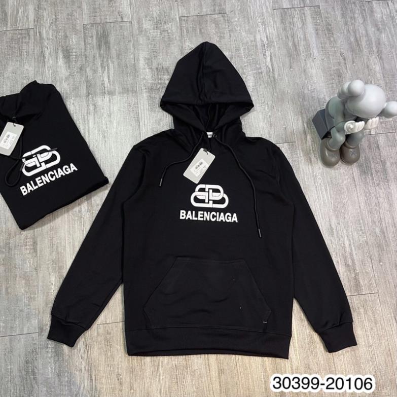 Áo nỉ nam có mũ in chữ balen - áo hoodie amiri chữ ín siêu đẹp