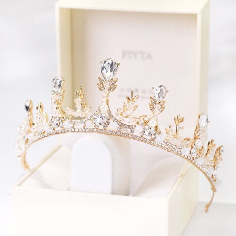 Vương miện cài đầu dạng nhánh xỏ hạt nhiều công dụng cho sự kiện